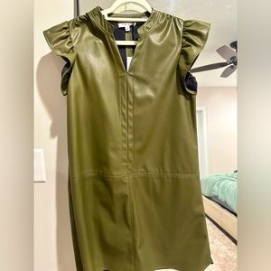 NWT Green leather dress